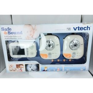 Vtech VM321-2 Safe & Sound Full Color Video & Audio Baby Monitor New Open Box